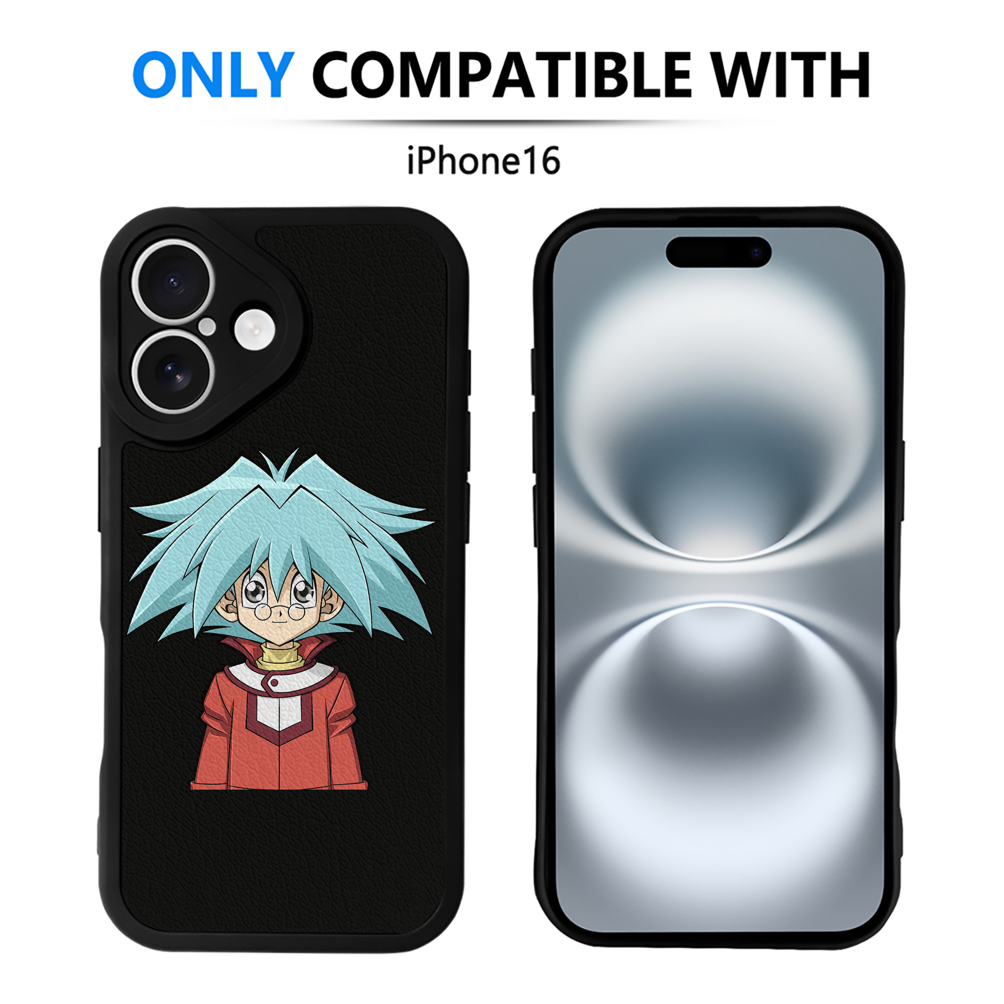 遊☆戯☆王 Yu-Gi-Oh! 【iPhone 16シリーズ対応】シリコンスマホケース（レザー調） 材質：シリコン